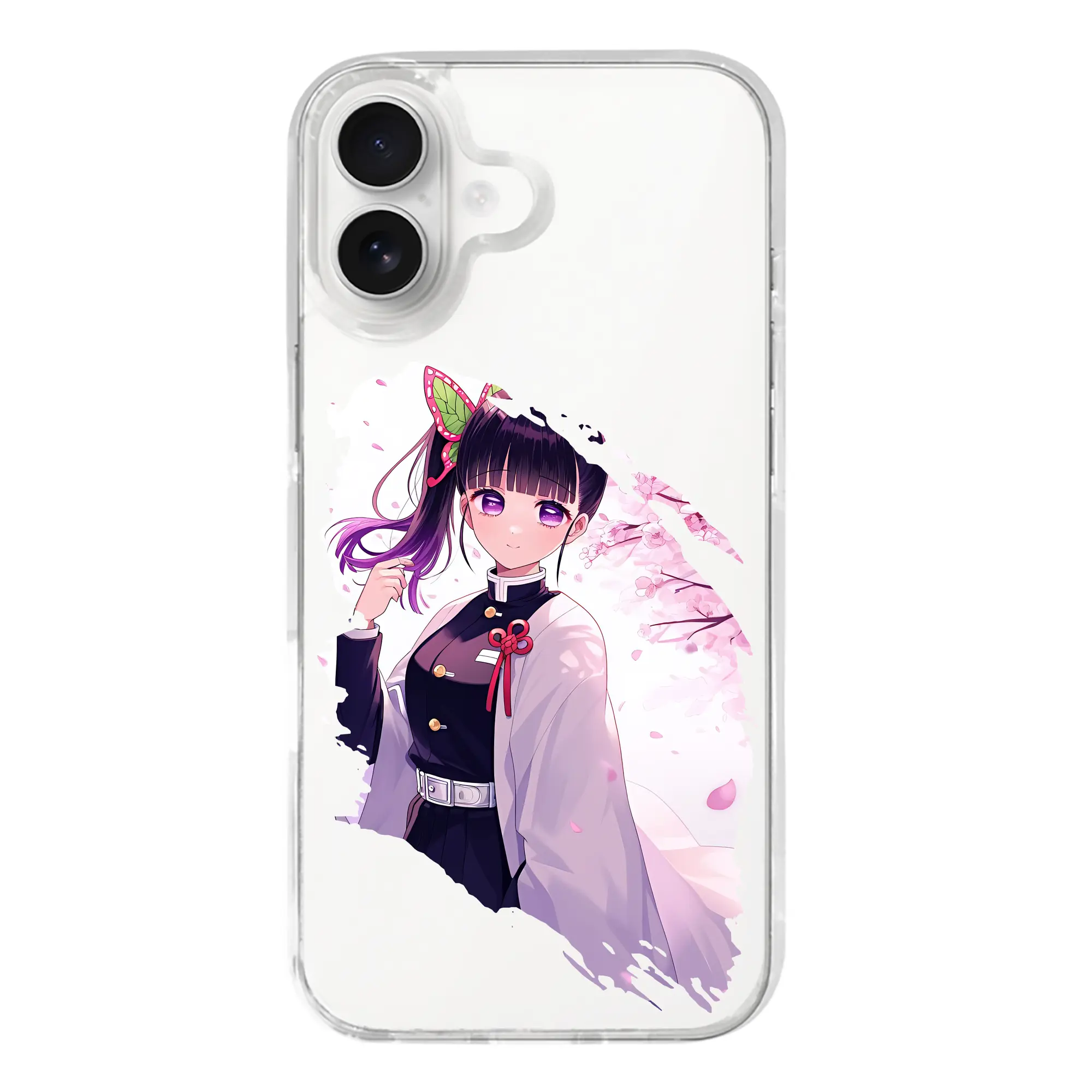 鬼滅の刃 グッズ,栗花落 カナヲ - iPhone 17シリーズ 透明スマホケース – 薄型・耐衝撃・精密フィット保護カバー